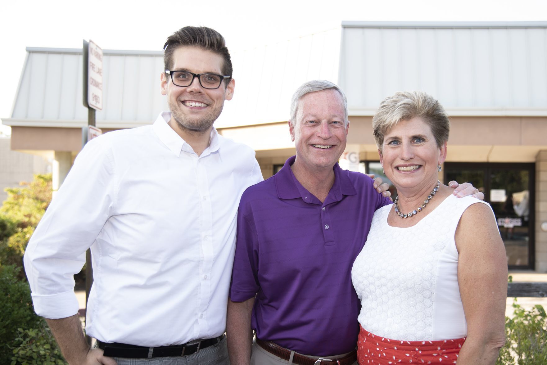 Andrew Kuhlman, Jim and Merry Mosbacher